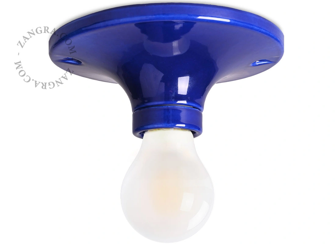 candeeiro de porcelana azul Dali