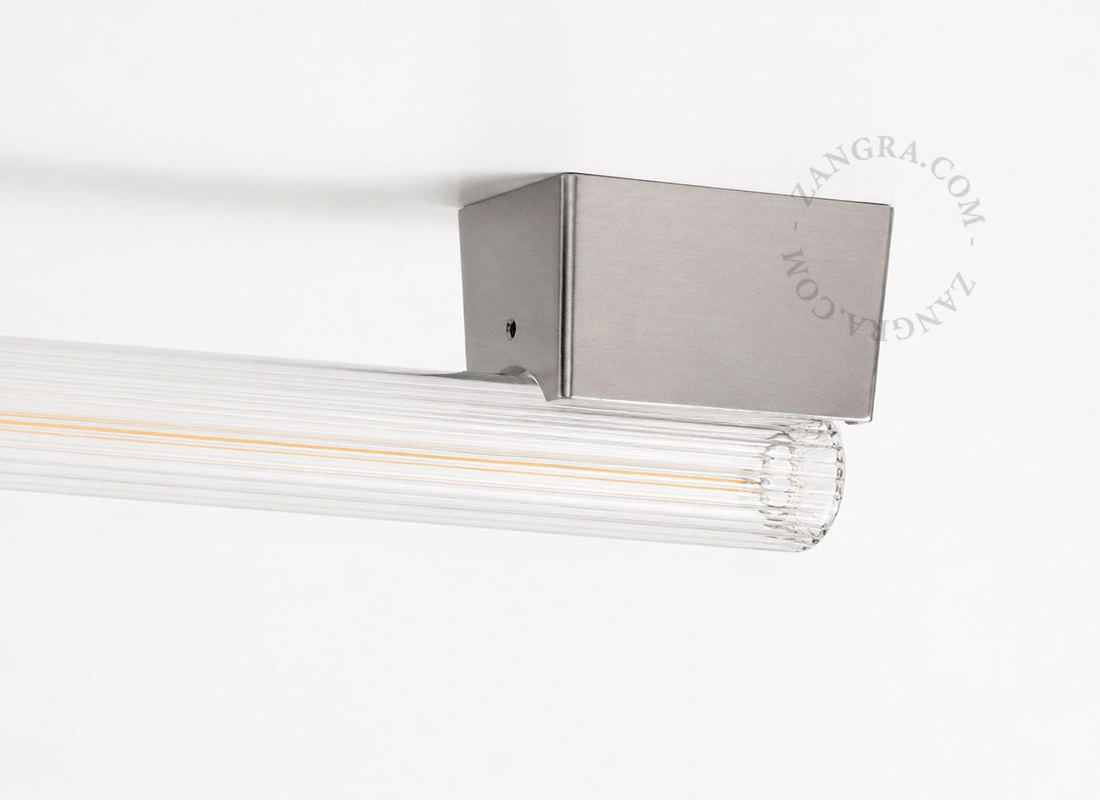 złota lampa ścienna lub sufitowa S14s Bill - świetlówka 100cm