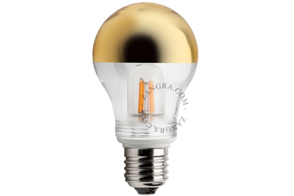 E27 dæmpbar glødetråd LED-pære - guld og klart glas - 2700K - 2,5W