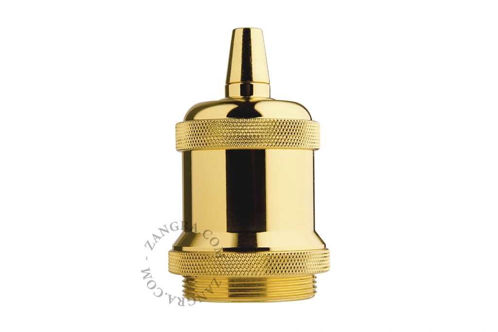 casquilho E27 dourado