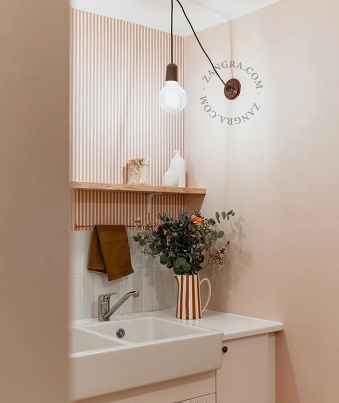 fitting in porselein - bruin