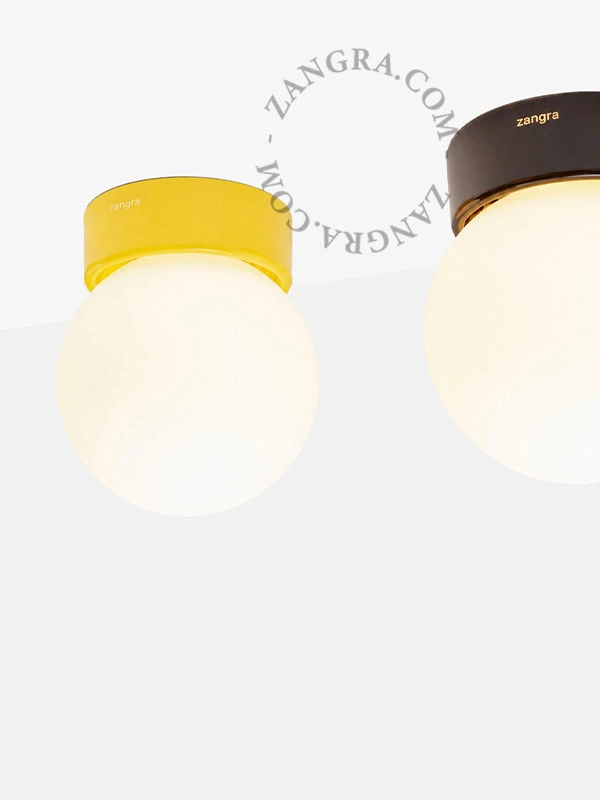lampe i gult porcelæn, Dani - IP54
