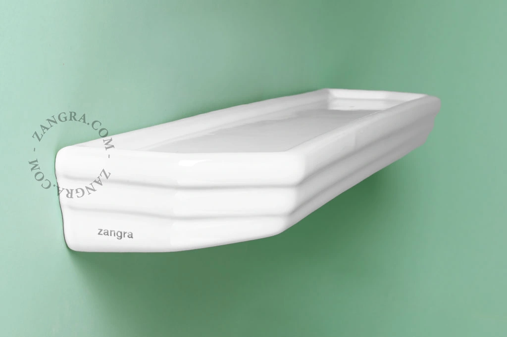 estantería de baño  de porcelana blanca Beau