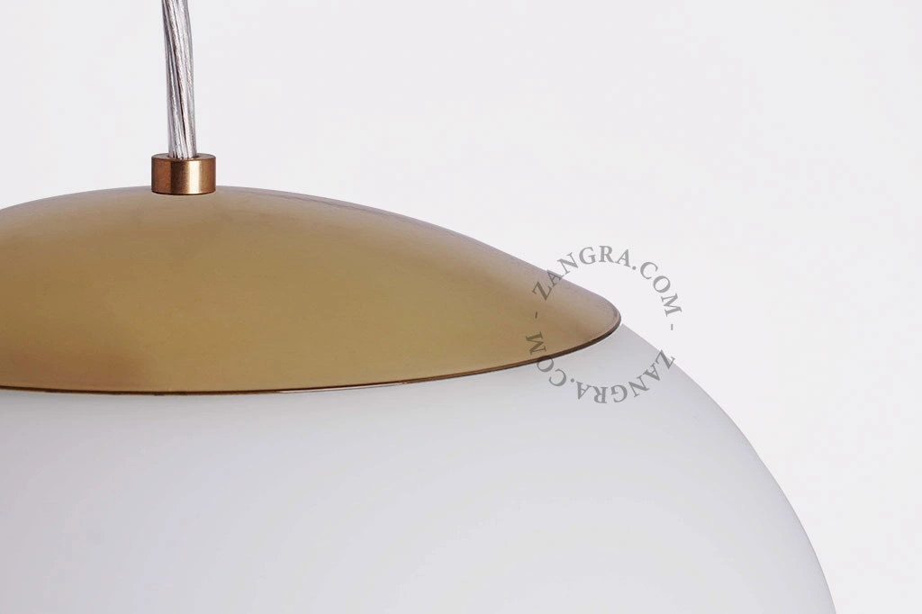 candeeiro suspenso de vidro feito à mão - Ø 32 cm