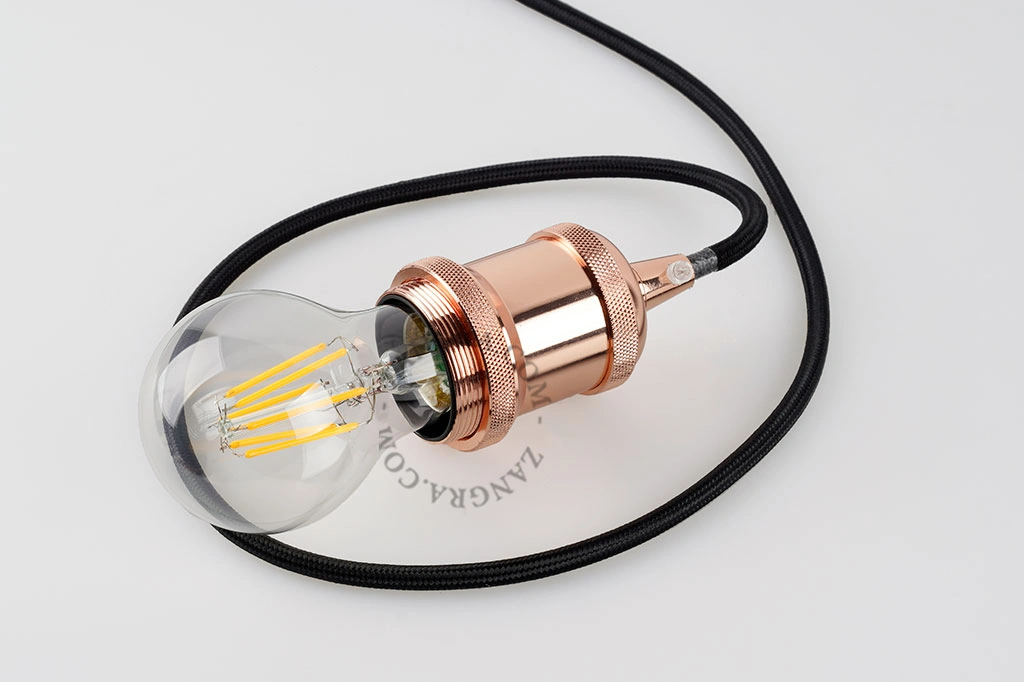 portalampada E26 di colore oro rosa