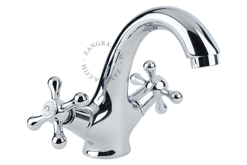 grifo de lavabo Cicero con asas en cruz