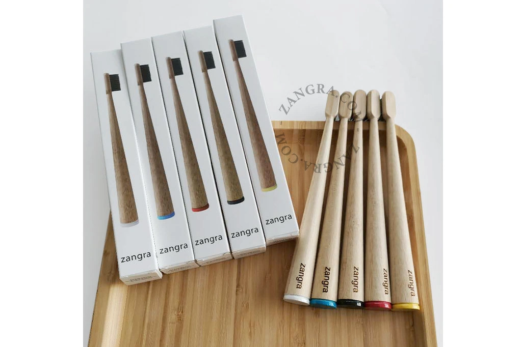 self standing bamboo toothbrush