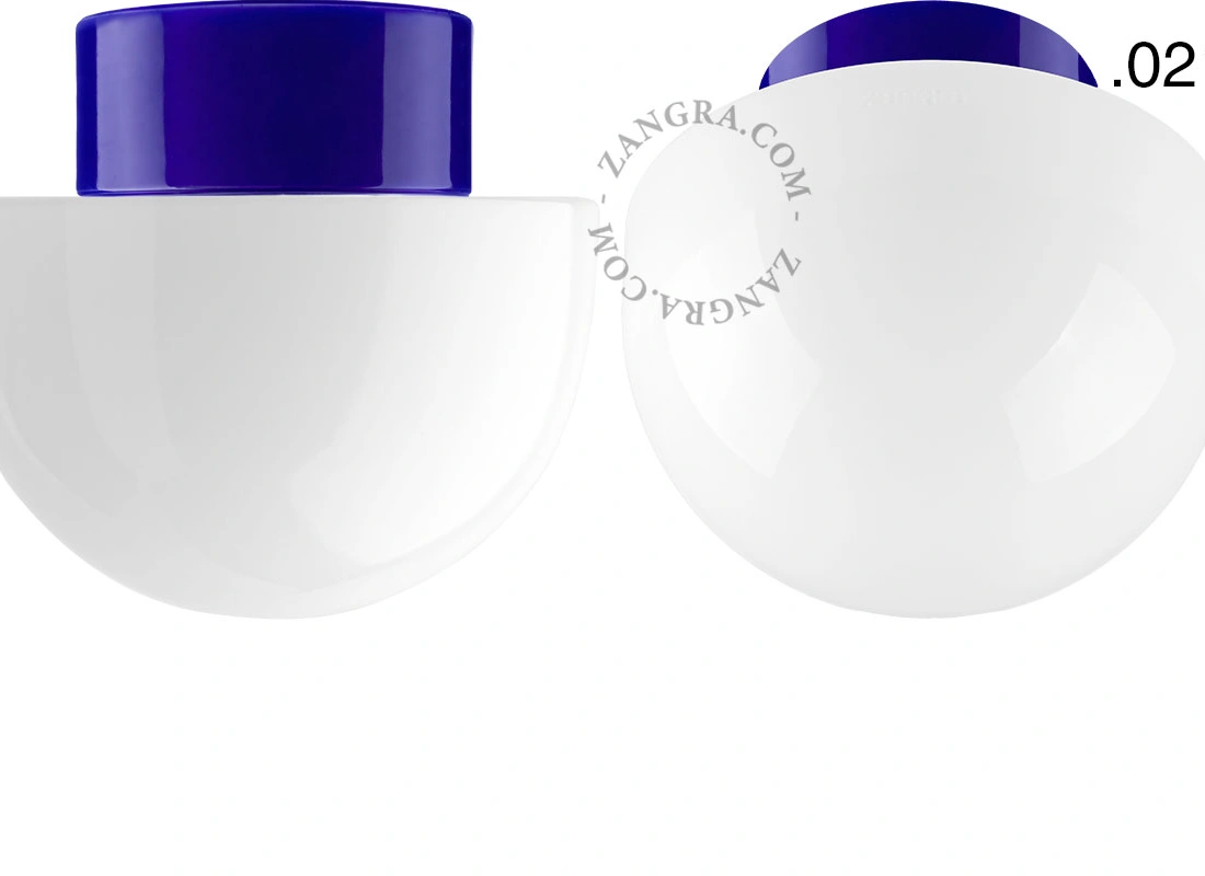 blue porcelain lamp David - Ø 10cm