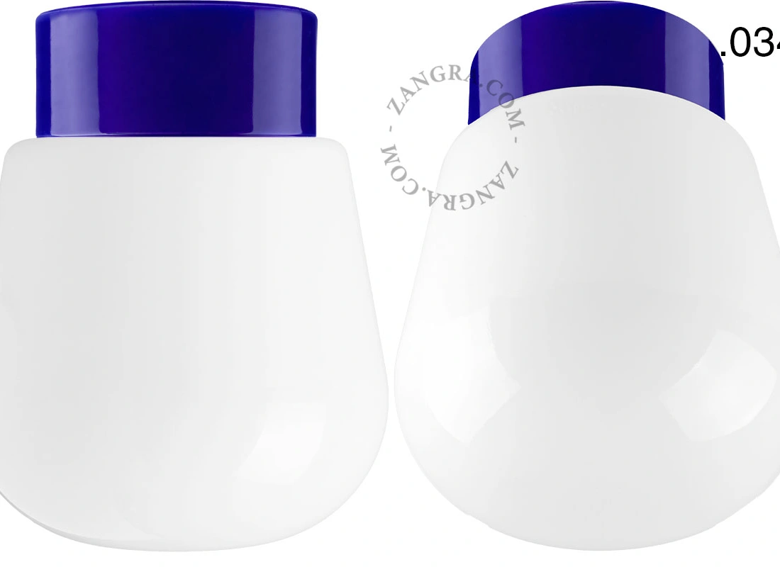 blue porcelain lamp David - Ø 10cm