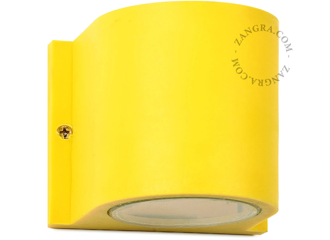 żółta lampa ścienna Elias - IP44