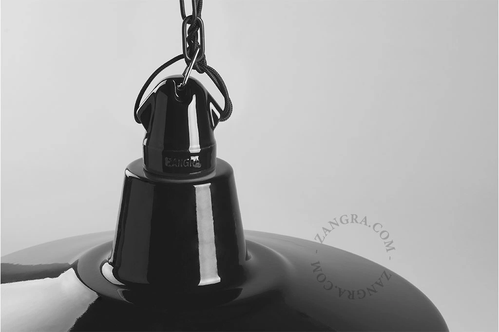 black metal pendant light - Ø 40 cm