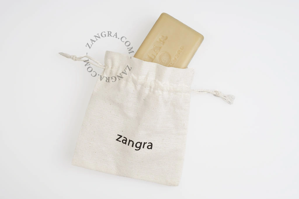 bolsa de linho para sabão