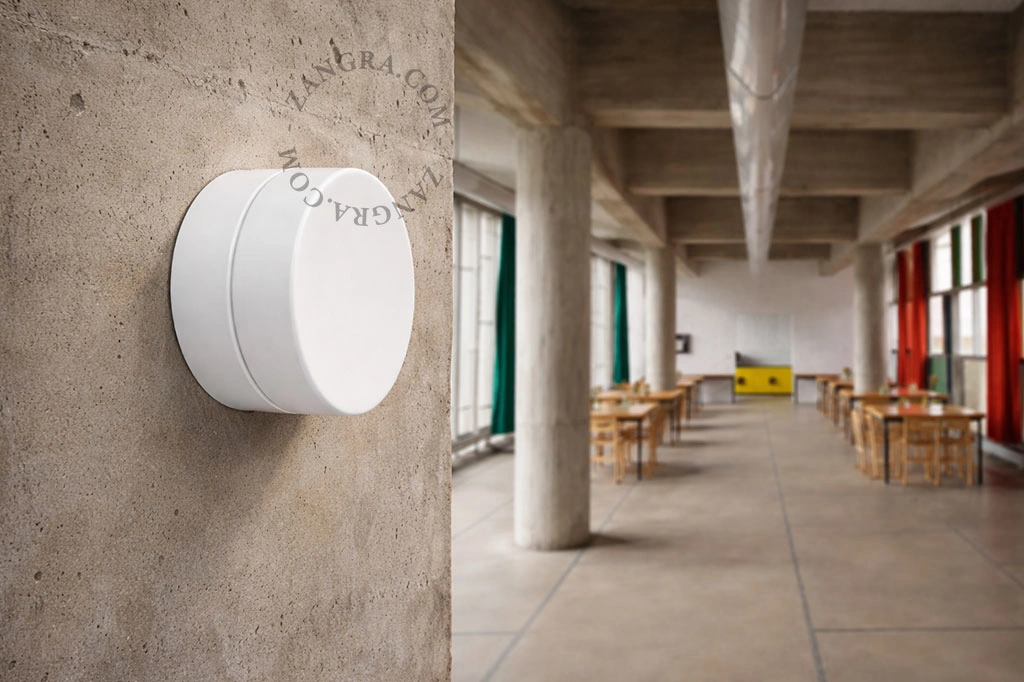 biała porcelanowa lampa , Dana - Ø 18 cm - IP54