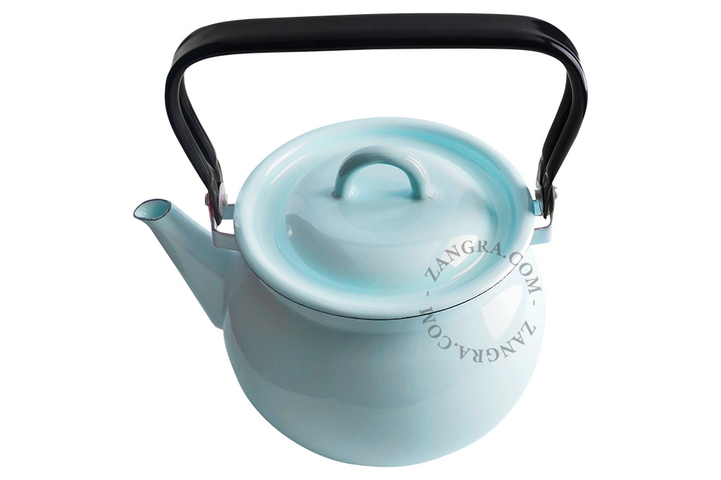 Wasserkocher aus blauer Emaille - 2,5l