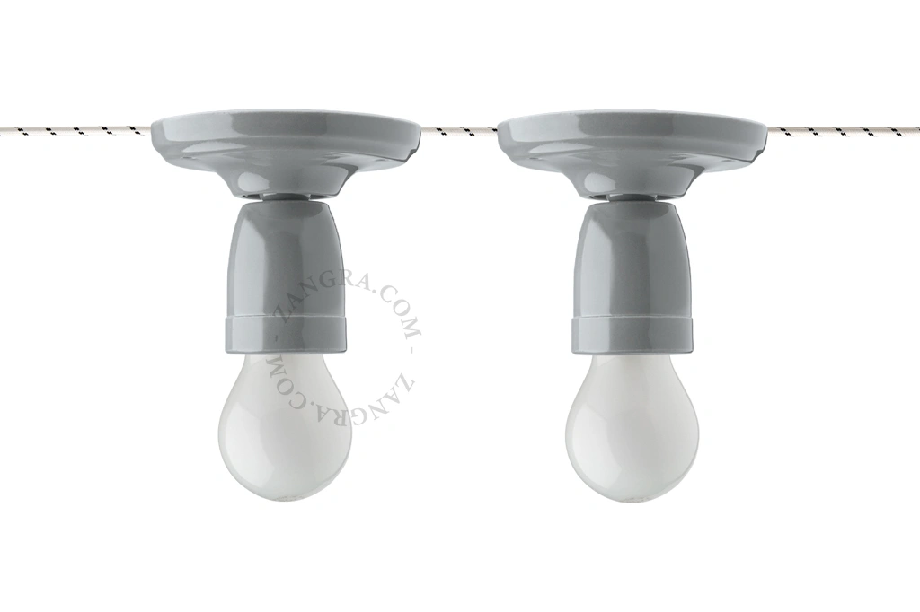 grey Pure Porcelain wall or ceiling light