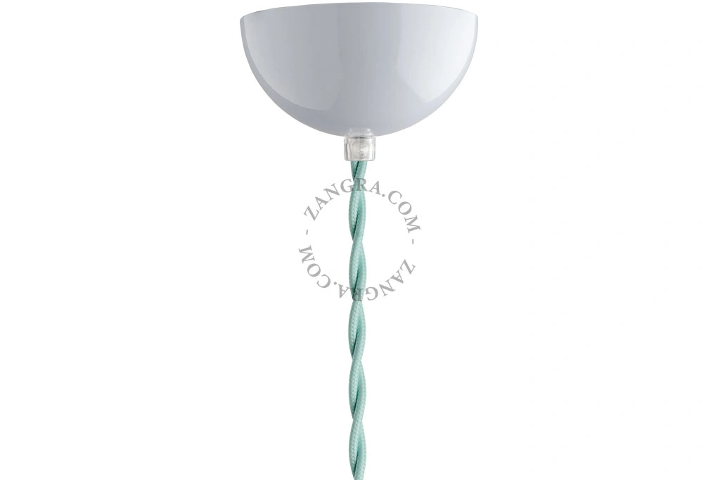 metallic ceiling rose - white