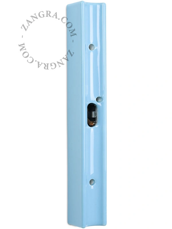 blauwe porseleinen lamphouder