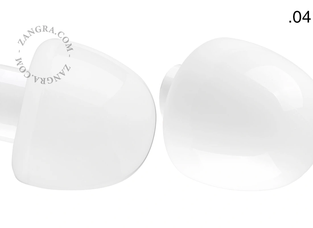 biała porcelanowa lampa ścienna David - Ø 10 cm