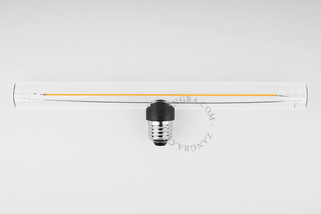 E27 ściemnialna żarówka filamentowa LED 30 cm - przeźroczyste szkło