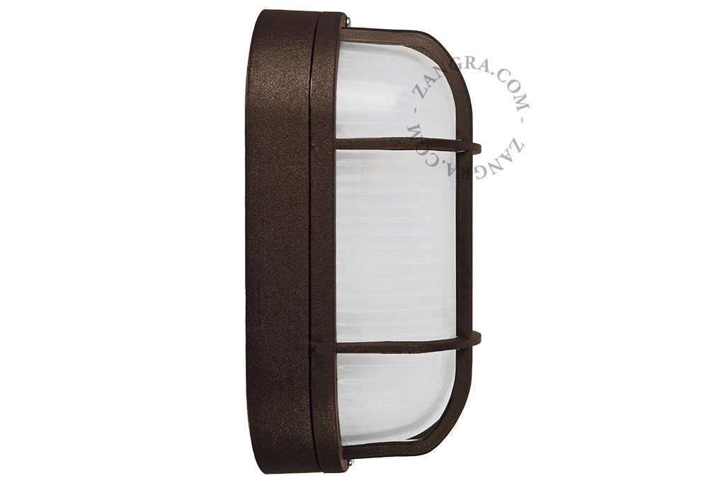 braune vergitterte Schiffslampe Benji - IP44
