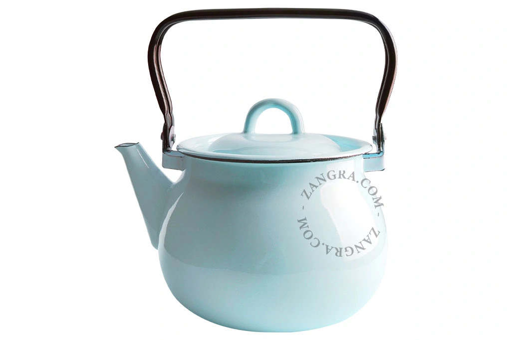 Wasserkocher aus blauer Emaille - 2,5l