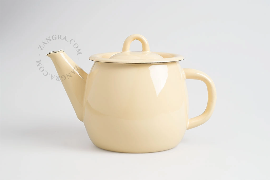 Teekanne aus Karamell-Emaille - 1l