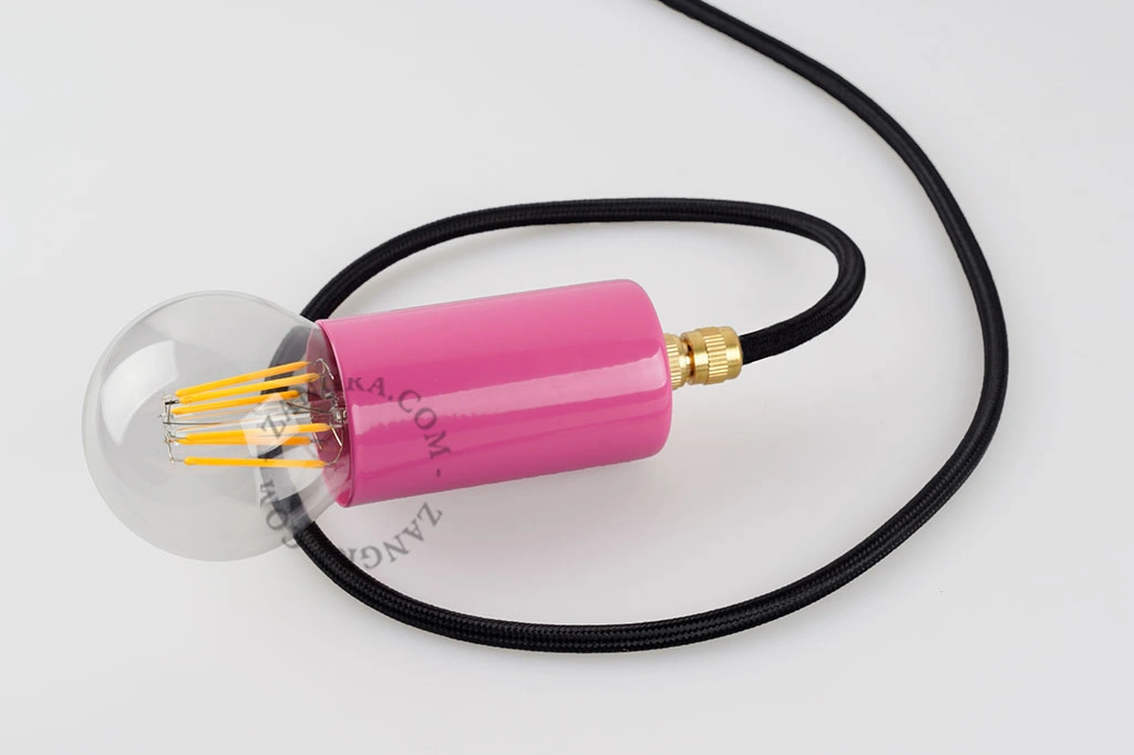 E27 pink lampeholder