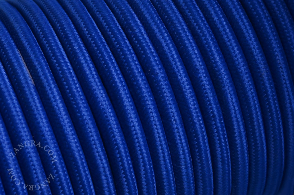 cabo têxtil - azul