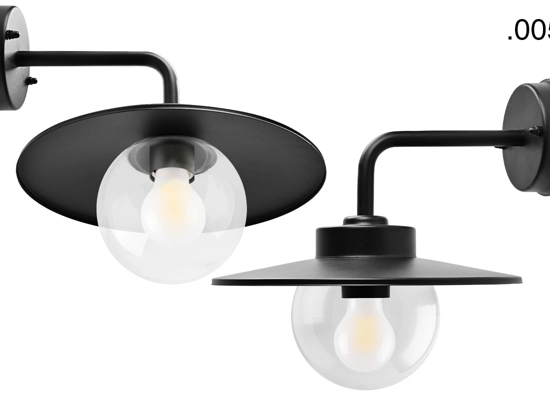 black wall light Eduardo - IP54