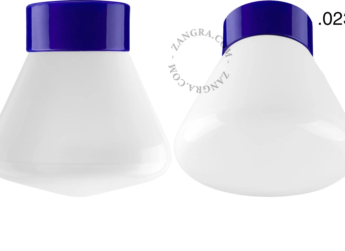 blue porcelain lamp David - Ø 10cm