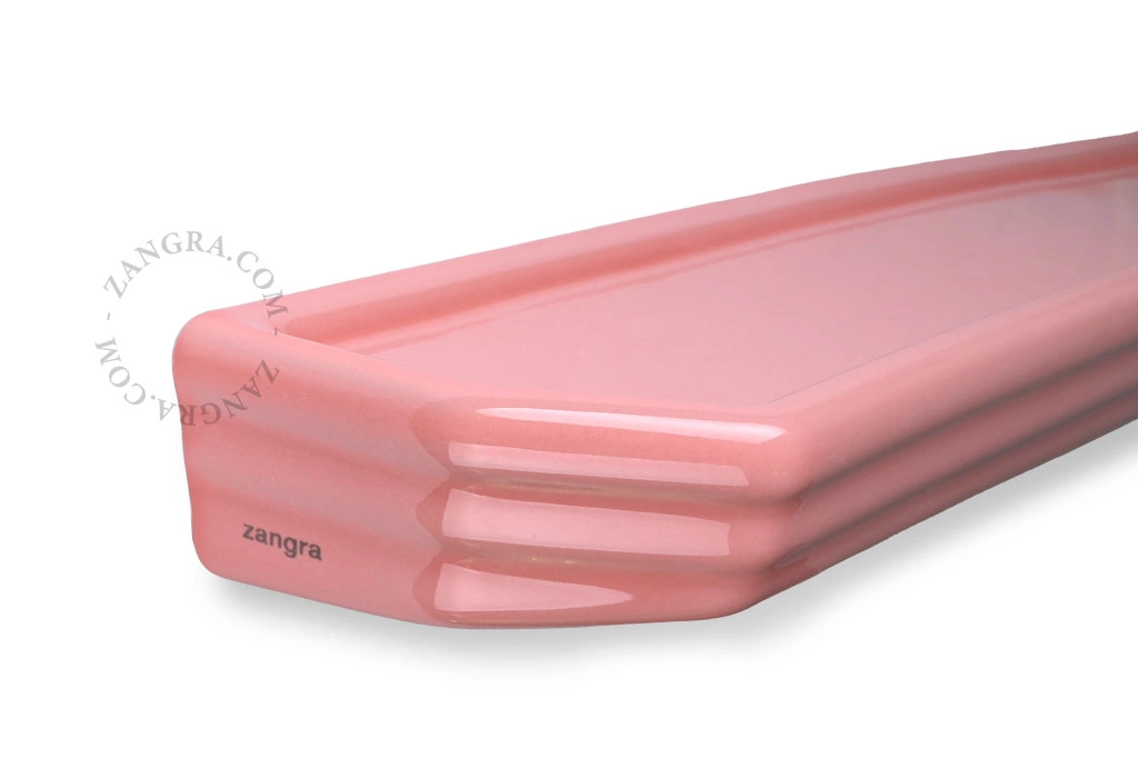 mensola da bagno Beau in porcellana rosa