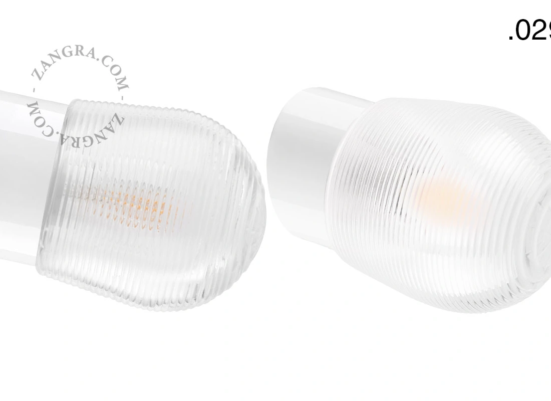 biała porcelanowa lampa ścienna David - Ø 10 cm
