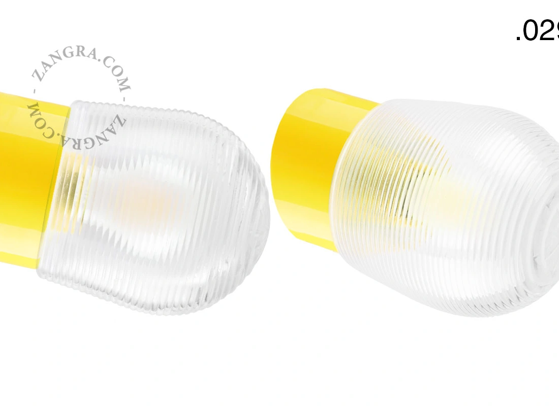 yellow porcelain wall light David - Ø 10 cm
