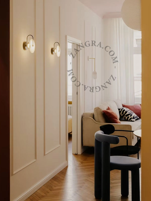 white porcelain wall or ceiling light - glass shade