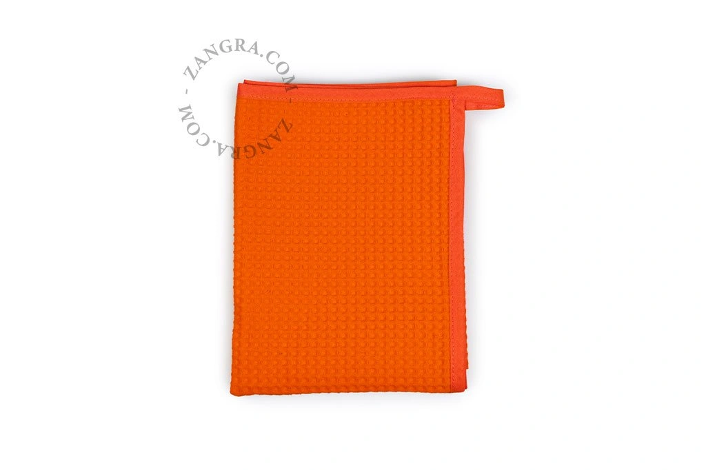 vierkante, retro keukenhanddoek