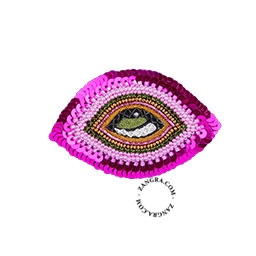 broche ojo rojo