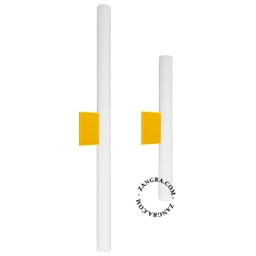 gule væg eller loft lampe S14d - opal stick pære