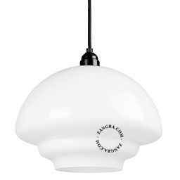 Art Deco glazen hanglamp Dagon