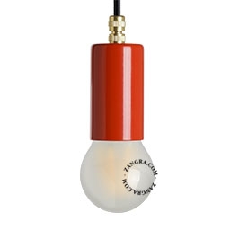 lacquered socket - red
