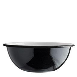 svart emaljskål - Ø 28 cm