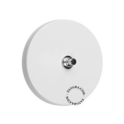 vit tryckströmbrytare – nickel tryckknapp
