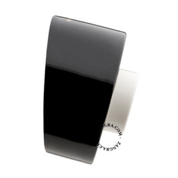 vägglampa i svart porslin - Ø 8,5 cm