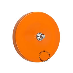 Druckschalter – orange/vernickelt