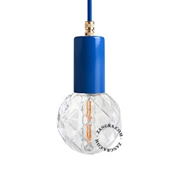 lampada a sospensione blu