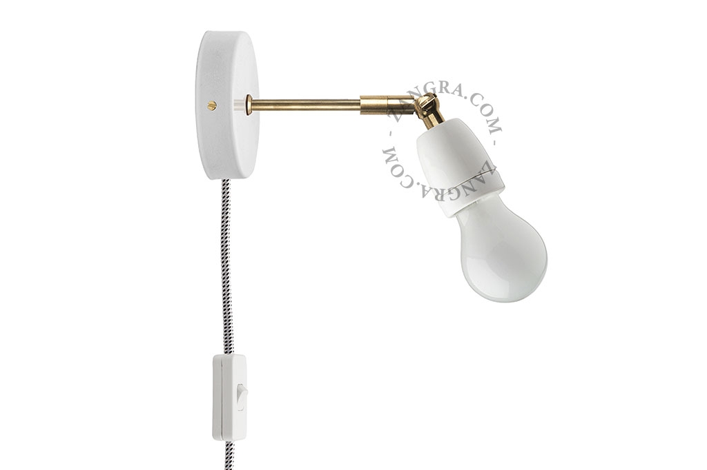 metalen wandlamp met schakelaar