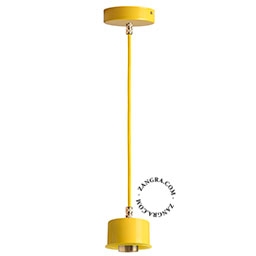 lampada a sospensione gialla - Ø 8,5 cm