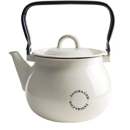 hervidor esmaltado 2,5 l - marfil