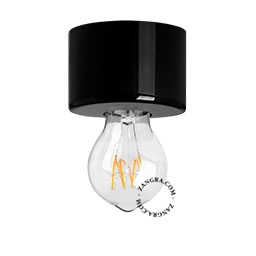 aplique o plafón negro - Ø 8,5 cm