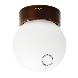 brun porslin lampa, Dani - IP54