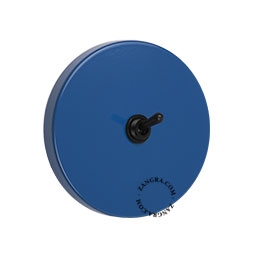 interruptor azul - interruptor de alavanca preto bidirecional ou simples